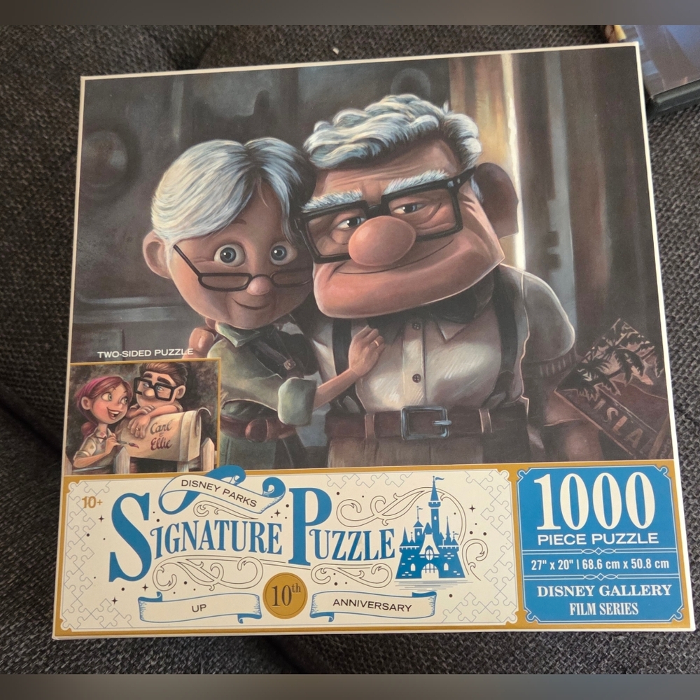 Up Disney Parks 1000 pcs Puzzle 10th Anniversary Two Sided Puzzle Carl & Ellie